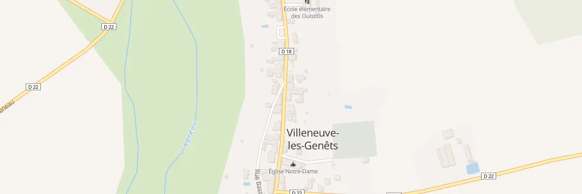 Plan du 14 Rue Principale à Villeneuve-les-Genêts