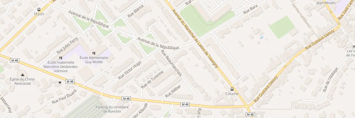 Plan du 72 Av de la République à Ronchin