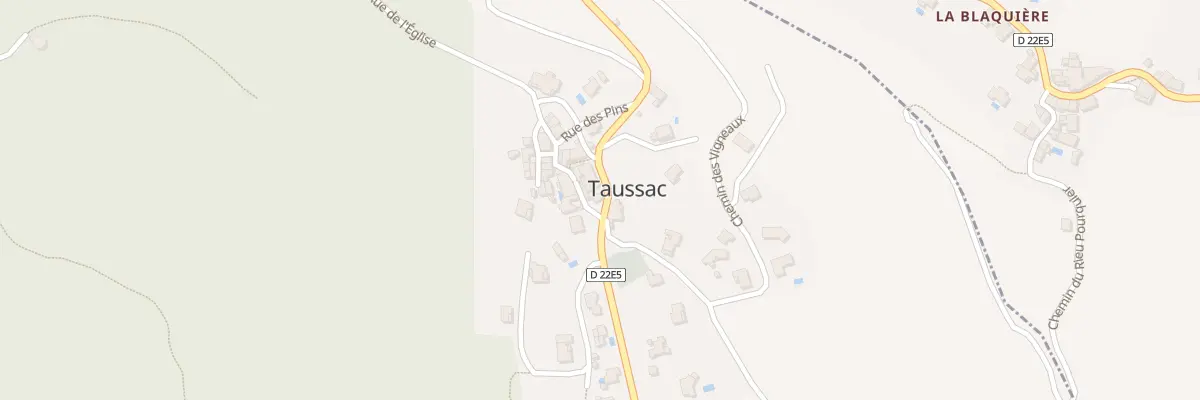 Plan du 5016 Taussac au Pradal