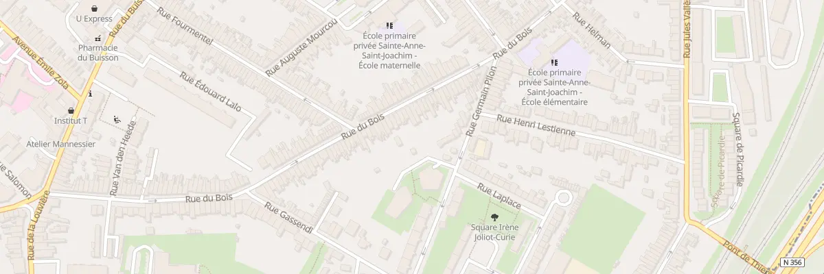 Plan du 148 Rue du Bois à Lille