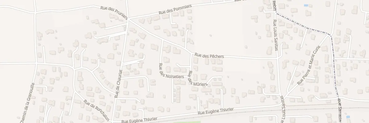 Plan du 1 Rue des Mûriers à Mozac