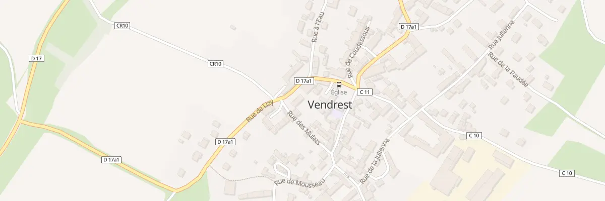 Plan du 7 Rue du Presbytere Neuf à Vendrest