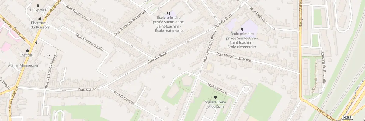 Plan du 152 Rue du Bois à Lille