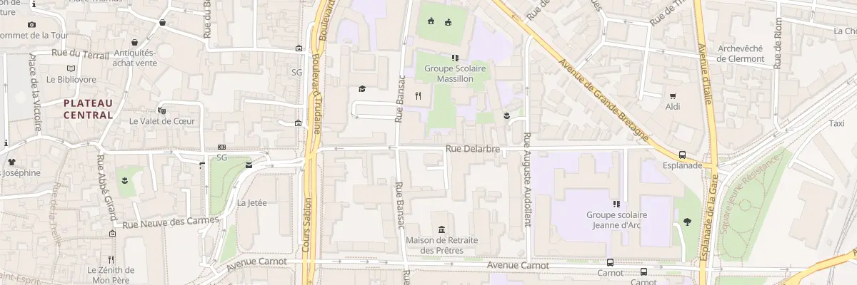 Plan du 3 Rue Delarbre à Clermont-Ferrand