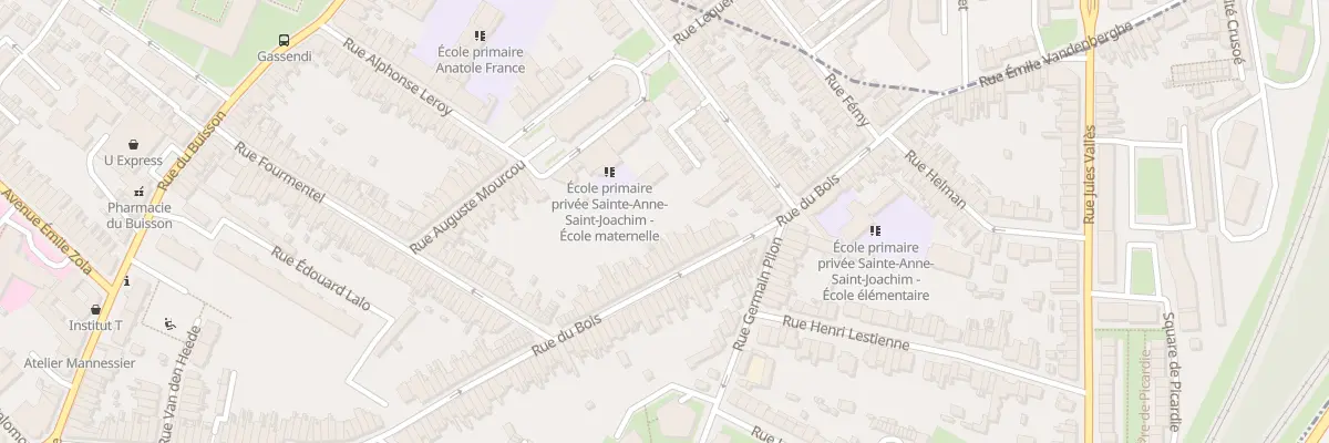 Plan du 157 Rue du Bois à Lille