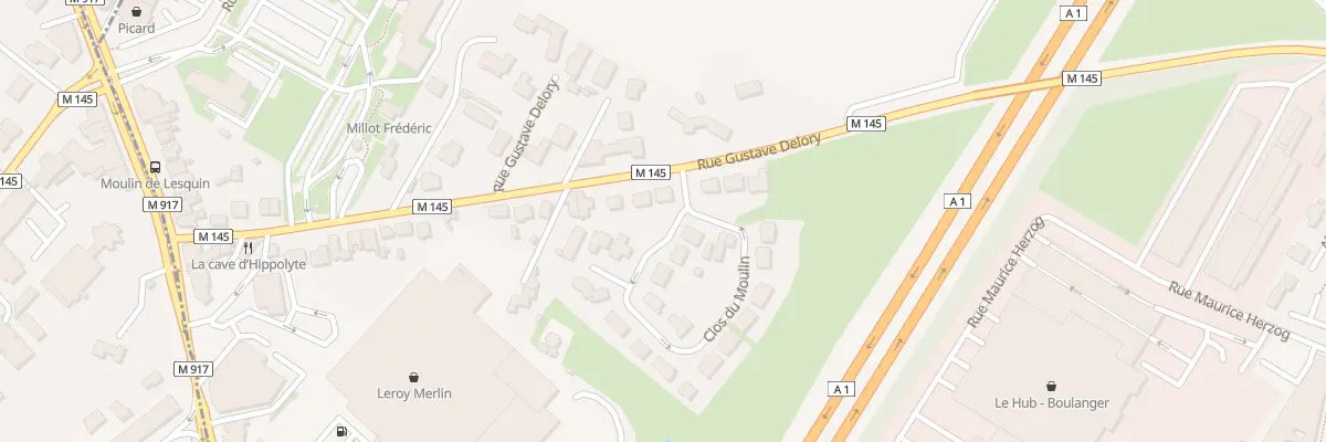 Plan du 95 Rue Gustave Delory à Lesquin