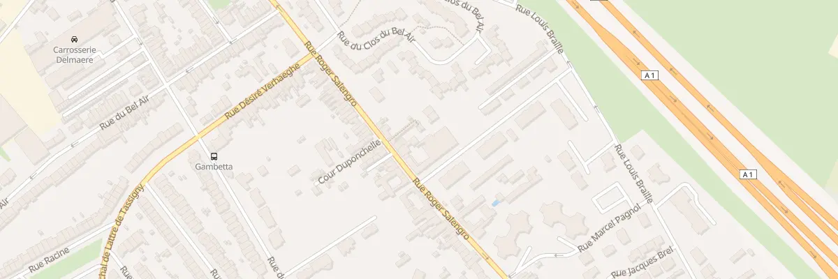 Plan du 204 Rue Roger Salengro à Ronchin