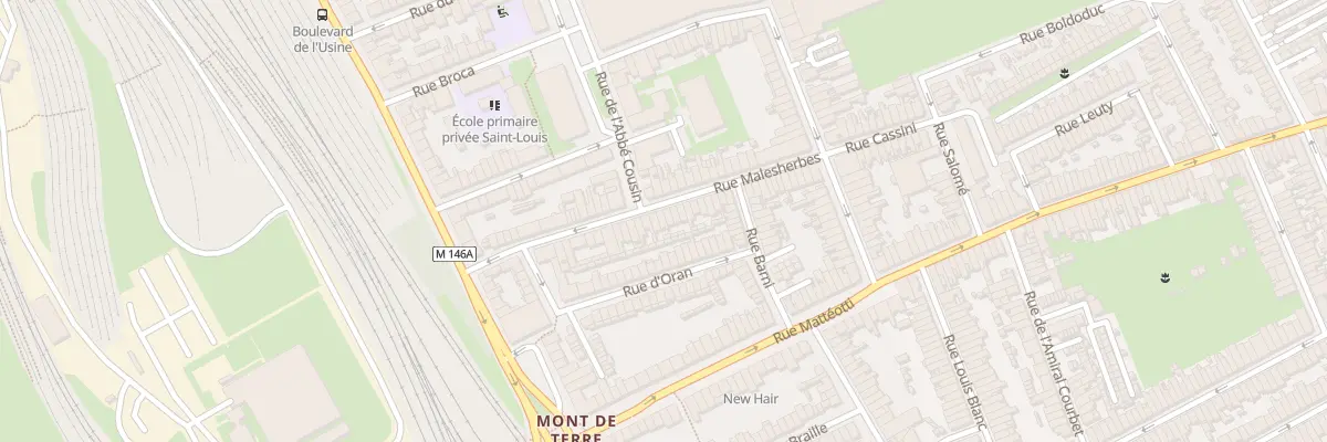 Plan du 36 Rue Malesherbes à Lille