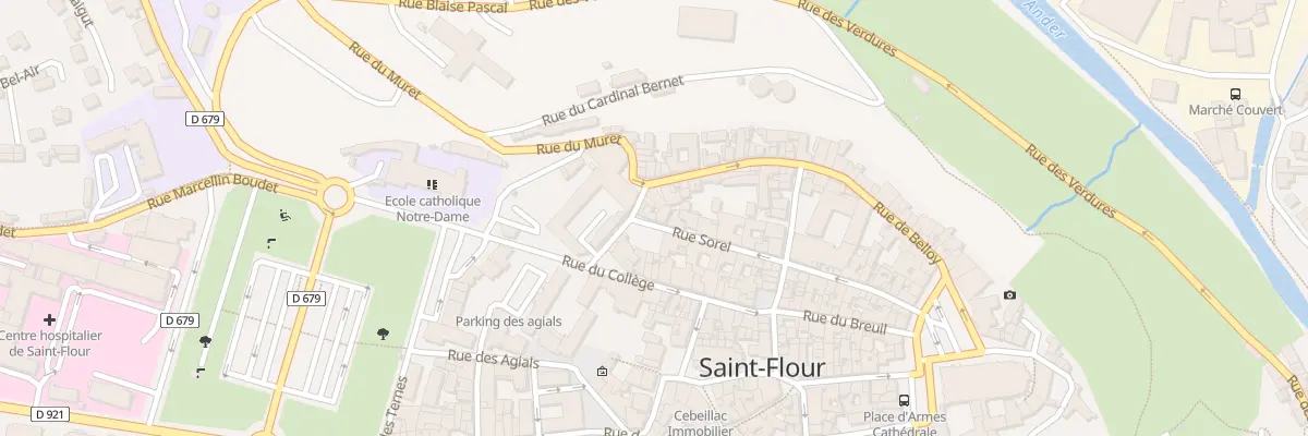 Plan du 38 Rue Sorel à Saint-Flour