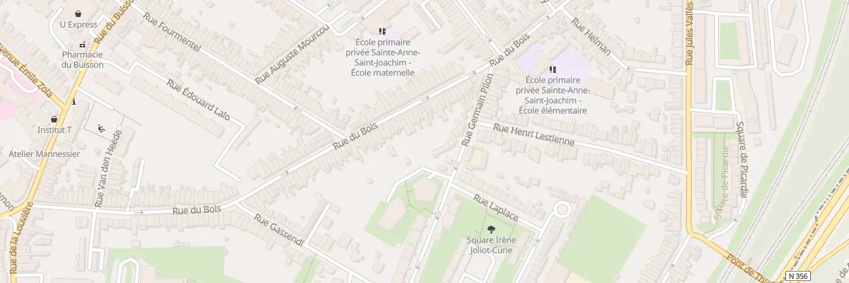 Plan du 156 Rue du Bois à Lille