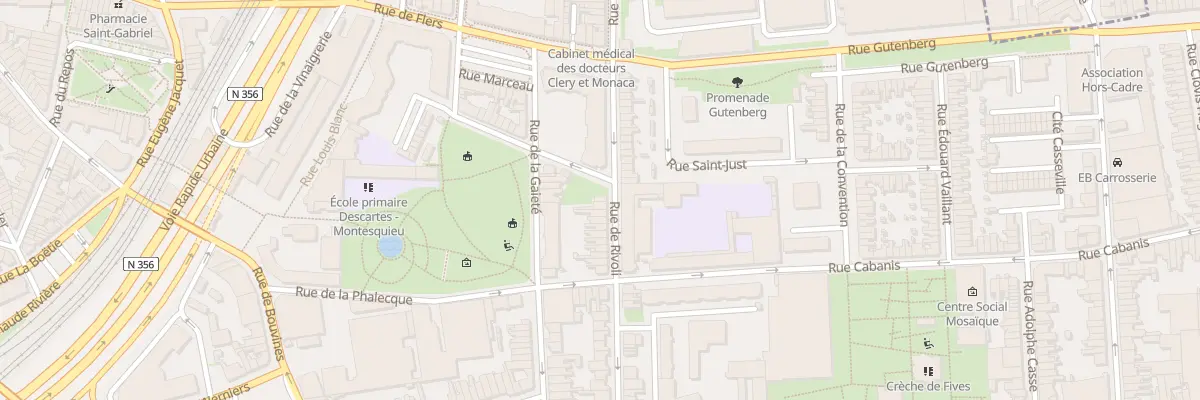 Plan du 77B Rue de Rivoli à Lille