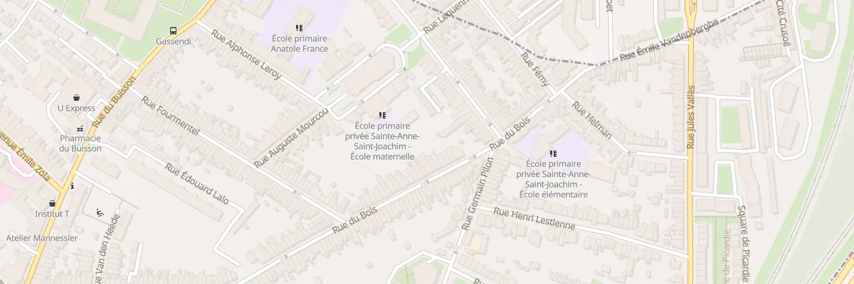 Plan du 161 Rue du Bois à Lille