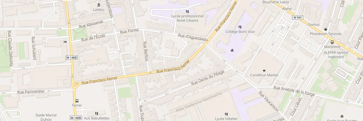 Plan du 87 Rue Francisco Ferrer à Lille