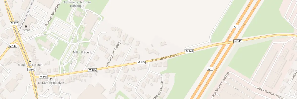 Plan du 86D Rue Gustave Delory à Lesquin