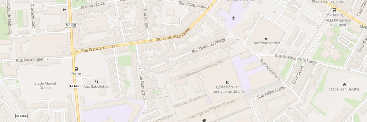 Plan du 32 Rue Denis du Péage à Lille