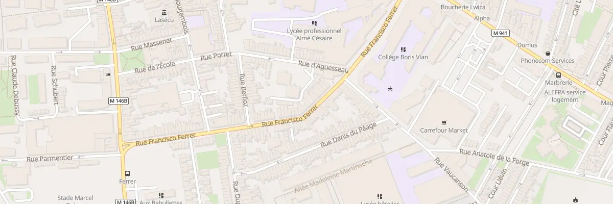 Plan du 89 Rue Francisco Ferrer à Lille
