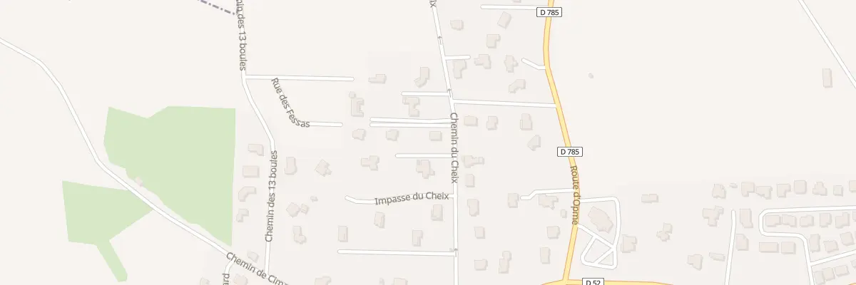 Plan du 17 Che du Cheix à Chanonat