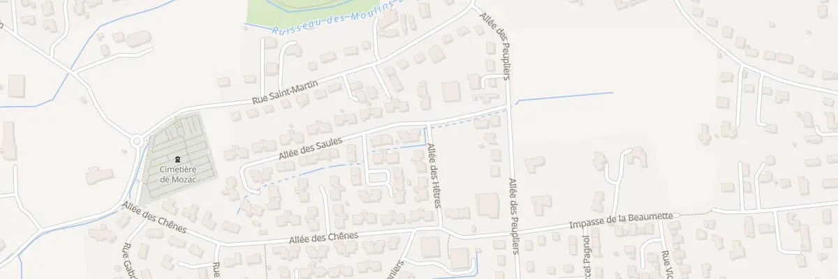 Plan du 3 All des Saules à Mozac