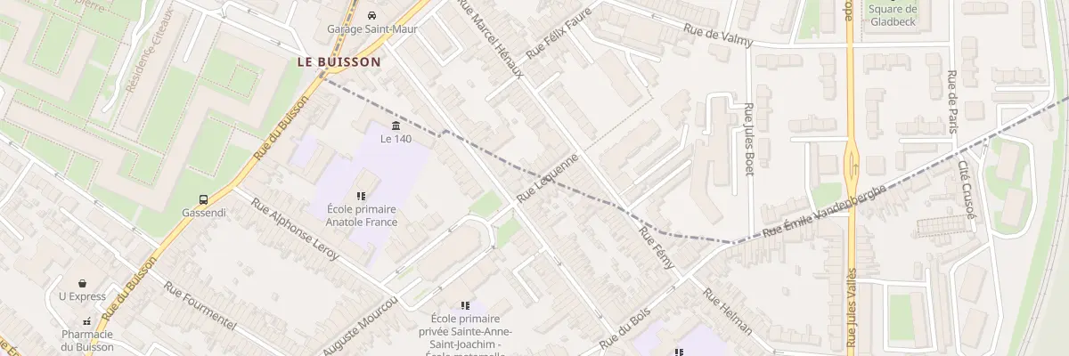 Plan du 3 Rue Lequenne à Lille