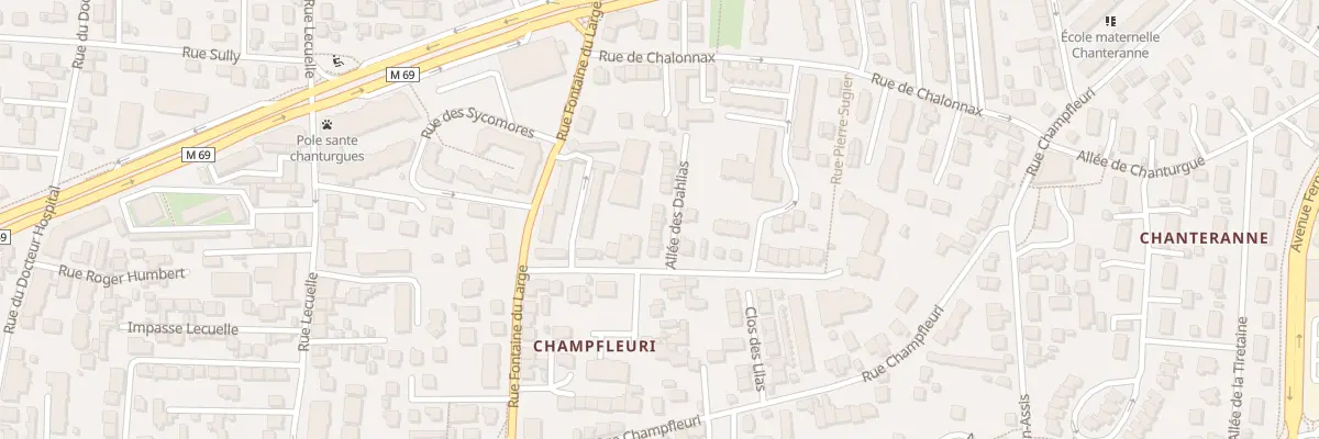 Plan du 5 All des Dalhias à Clermont-Ferrand