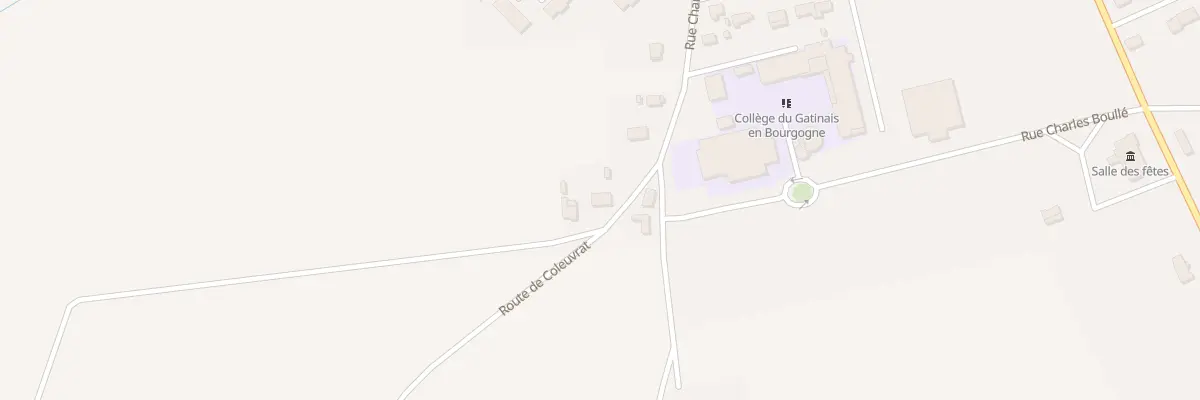 Plan du 1A Rte de Coleuvrat à Saint-Valérien