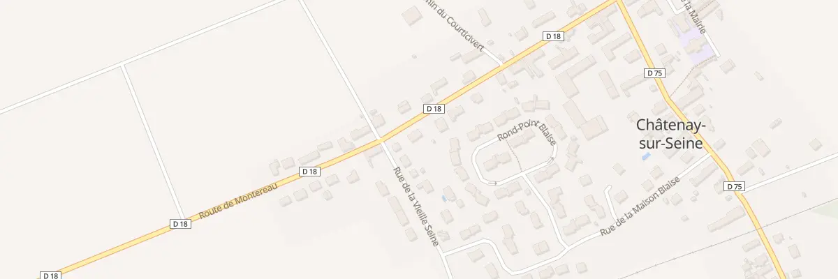 Plan du 17 Rte de Montereau à Châtenay-sur-Seine