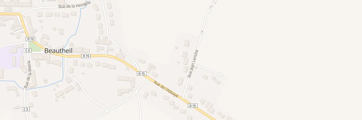 Plan du 3 Rue Jean Leriche à Beautheil-Saints