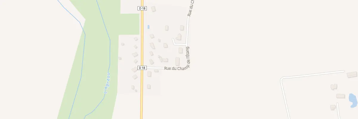 Plan du 9 Rue du Champ de l’Étang à Villeneuve-les-Genêts