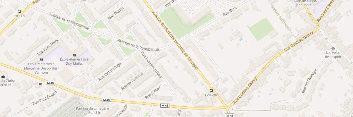 Plan du 23 Rue Mal de Lattre de Tassigny à Ronchin