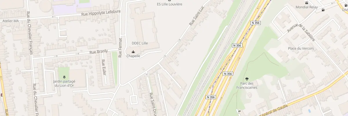 Plan du 20 Rue Saint-Luc à Lille