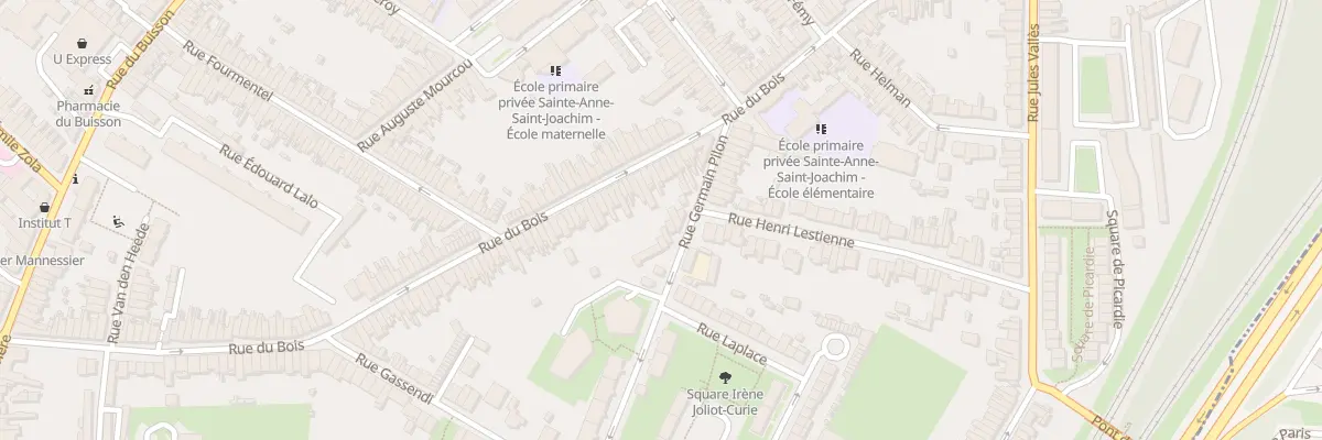Plan du 170 Rue du Bois à Lille