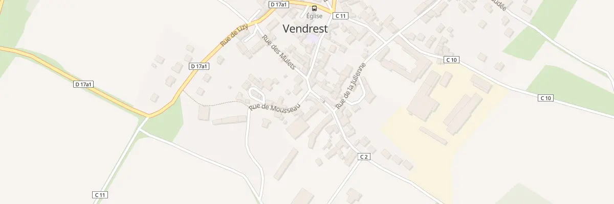 Plan du 2 Rue du Moulin à Vent à Vendrest