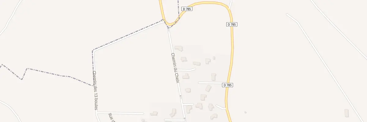 Plan du 28 Che du Cheix à Chanonat