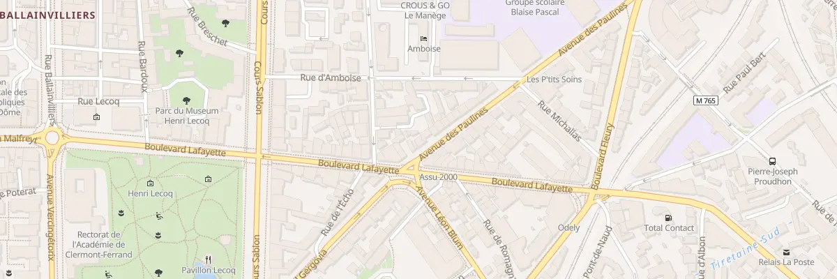 Plan du 7 Av des Paulines à Clermont-Ferrand