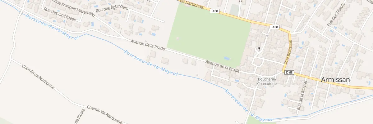 Plan du 26 Av de la Prade à Armissan