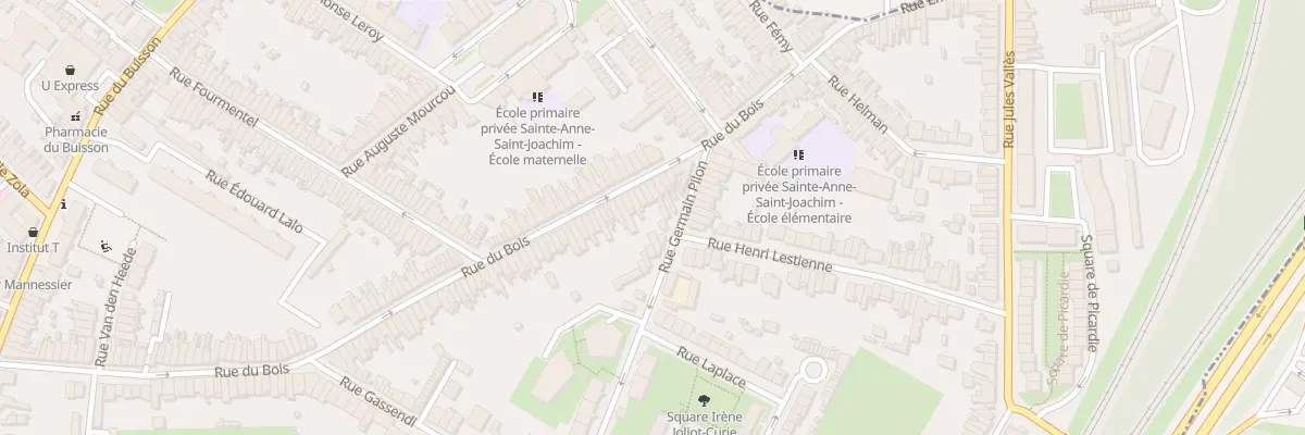 Plan du 176 Rue du Bois à Lille