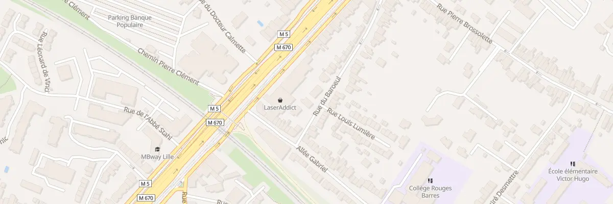 Plan du 68 Rue de Baroeul à Marcq-en-Barœul