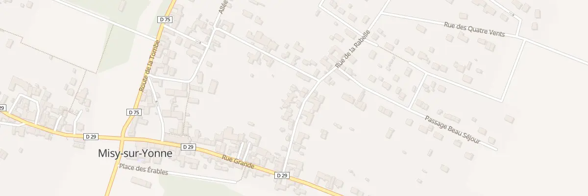 Plan du 15 Rue de la Rabelle à Misy-sur-Yonne
