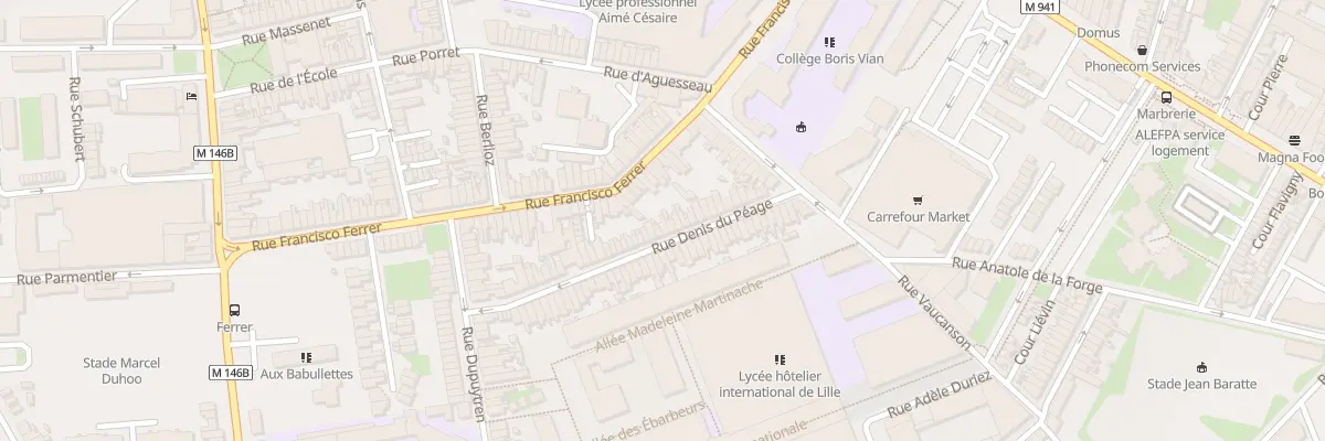Plan du 41 Rue Denis du Péage à Lille