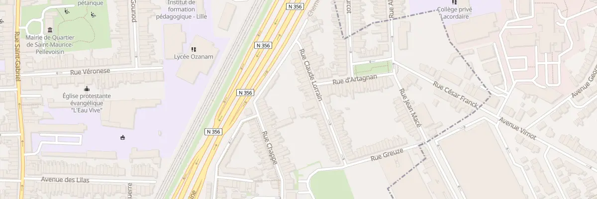 Plan du 42 Rue Claude Lorrain à Lille