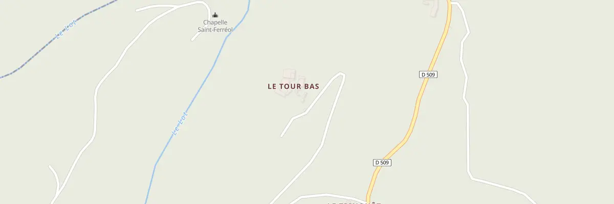 Plan du 2 Le Tour Bas à Pomayrols