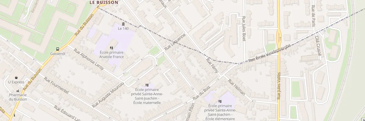 Plan du 36 Rue Faraday à Lille
