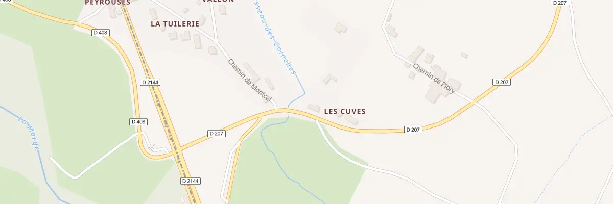 Plan du 4 Rte de Jozerand Piory à Jozerand