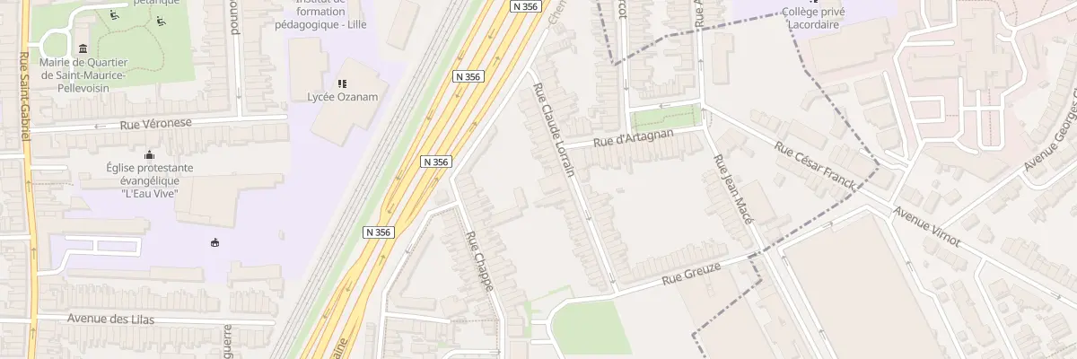 Plan du 44 Rue Claude Lorrain à Lille