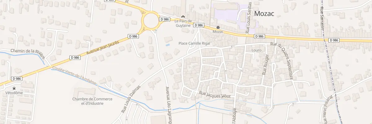 Plan du 1 Rue des Vergers à Mozac