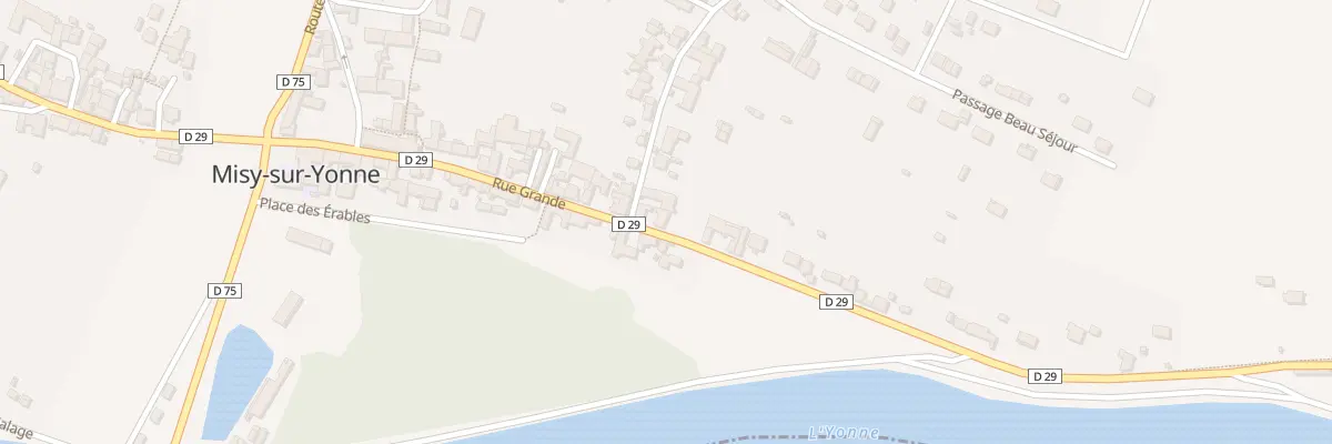 Plan du 23 Rue Grande à Misy-sur-Yonne