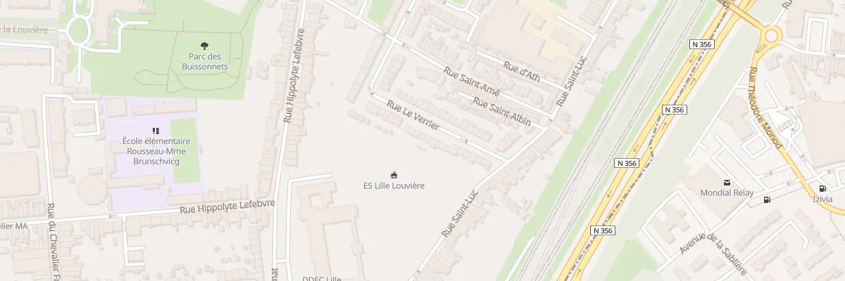 Plan du 26 Rue Le Verrier à Lille