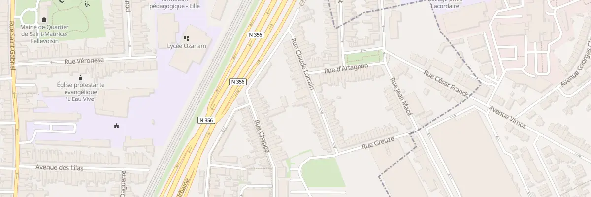 Plan du 46 Rue Claude Lorrain à Lille