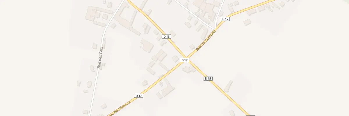Plan du 2 Rue de Péronne à Trescault