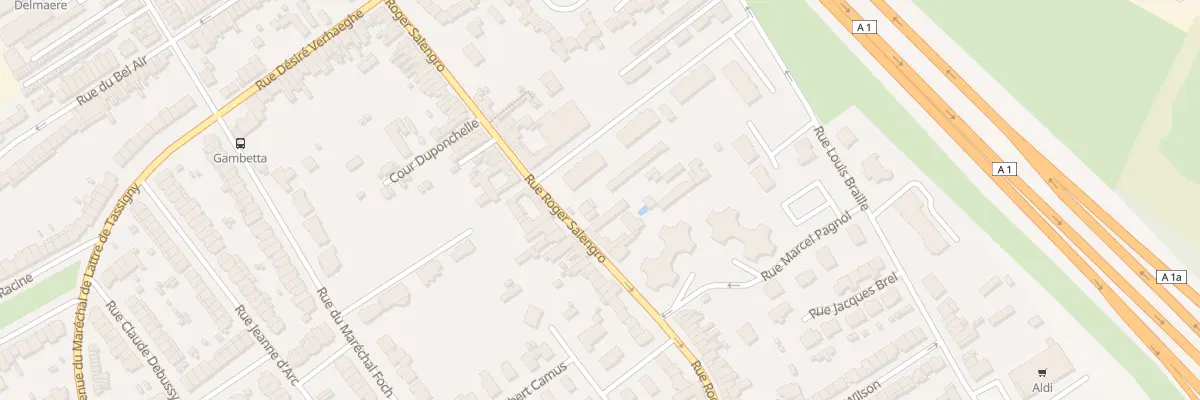 Plan du 188 Rue Roger Salengro à Ronchin